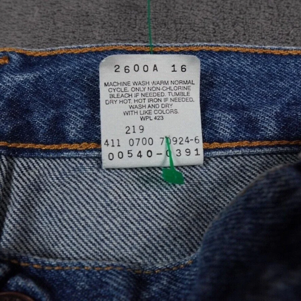 VTG Levis 540 Jeans‎ Men 40x30 Blue (37x30) Orange Tab Black Bat Wing Y2K Biker